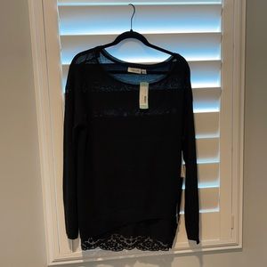 RD Style Tonie Inset Black Pullover CL NWT